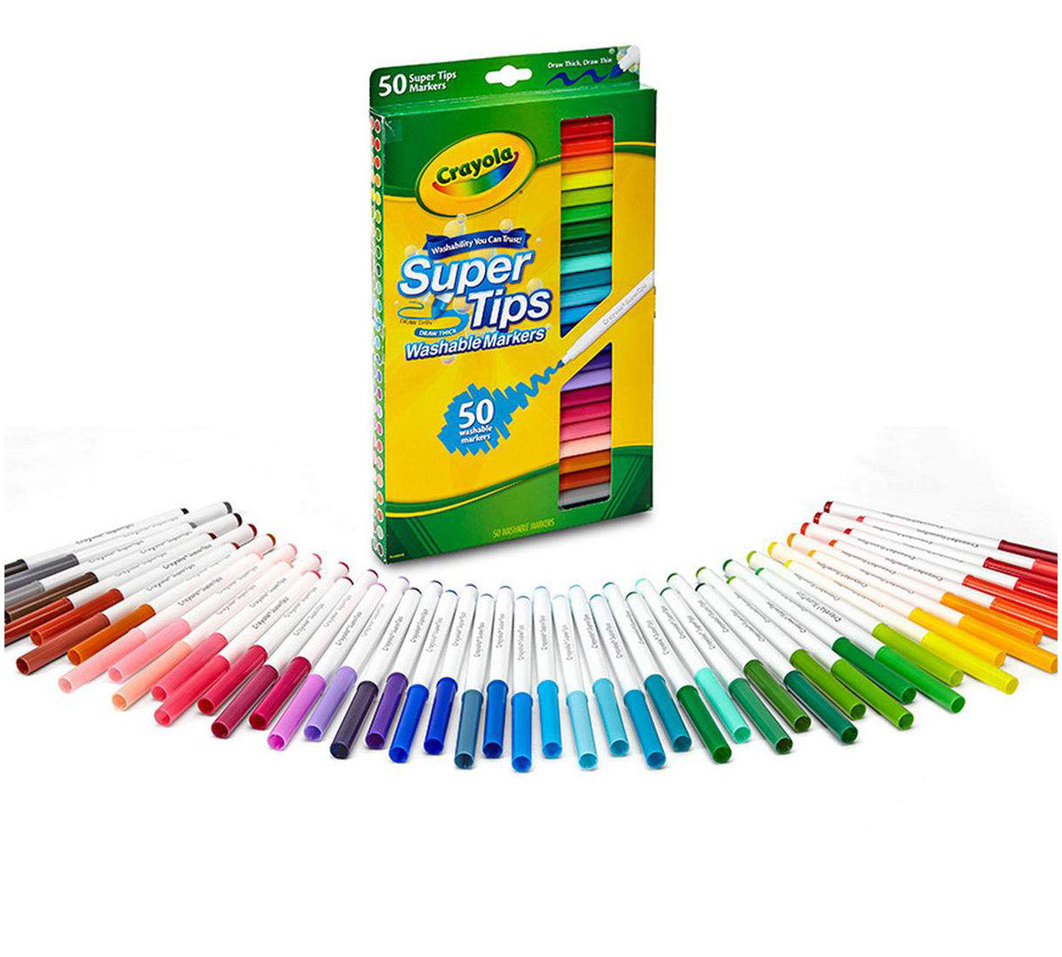 Washable Super Tips Markers 50 Count