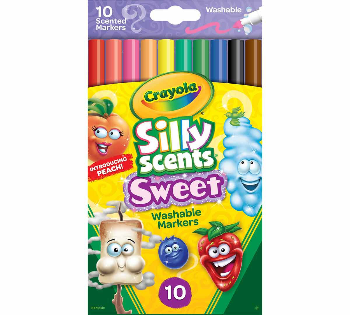 Silly Scents Fine Line Markers Sweet Scents 10 Count