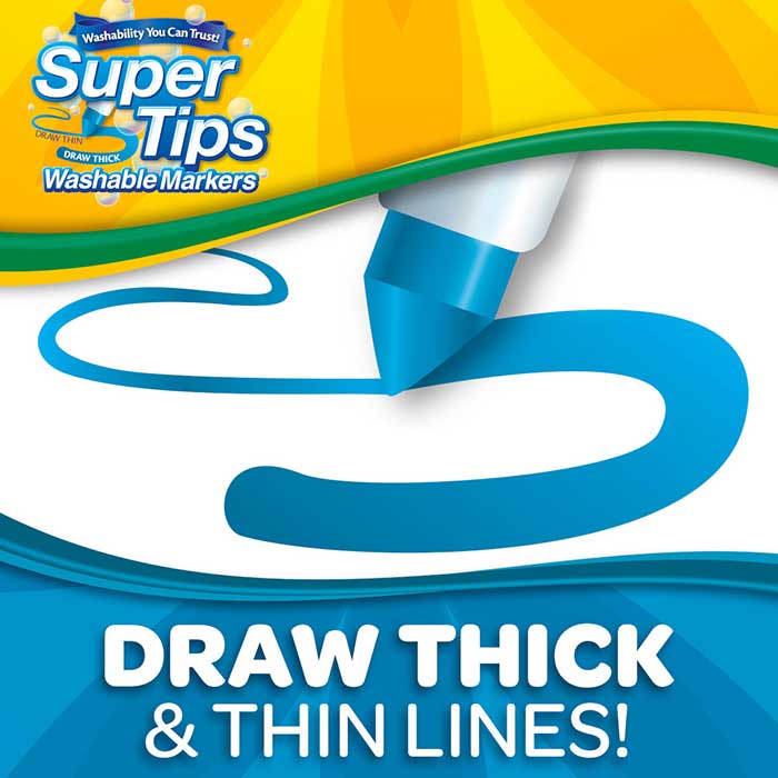 Super Tips Washable Markers 150 Count