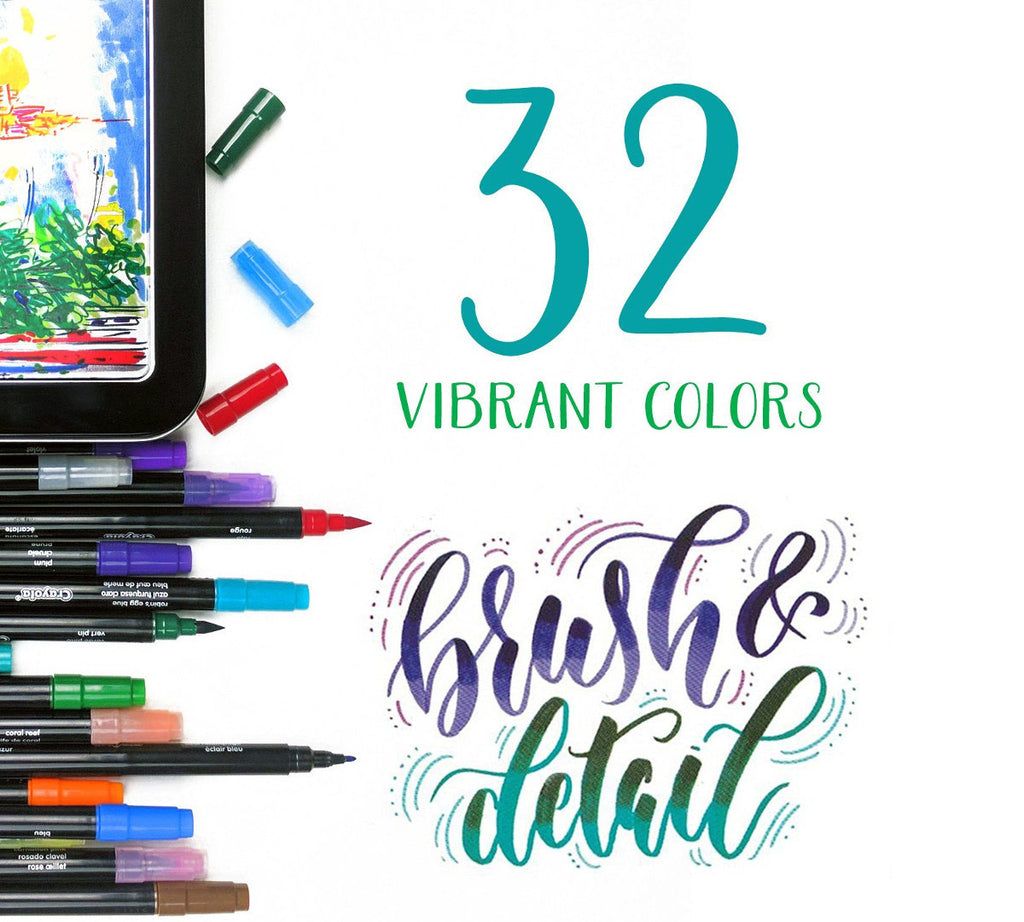 Signature Brush &amp; Detail Dual Ended Markers 16 Count