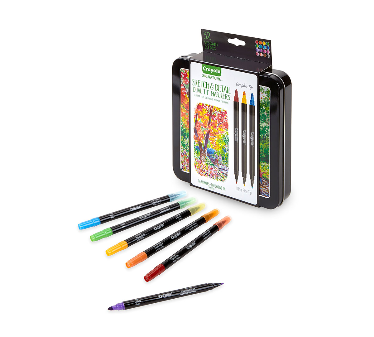 Signature Sketch &amp; Detail Dual Ended Markers 16 Count