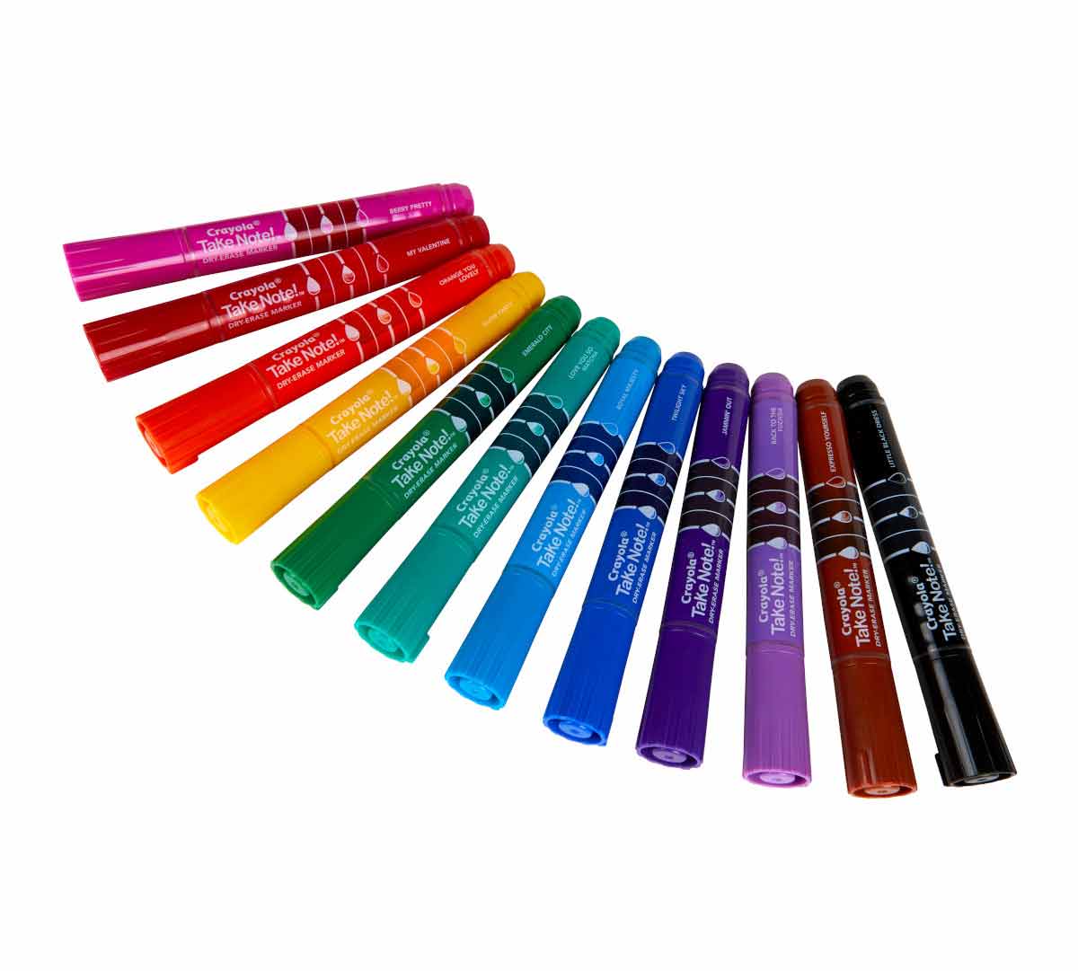 Take Note Dry Erase Markers Chisel Tip 12 Count