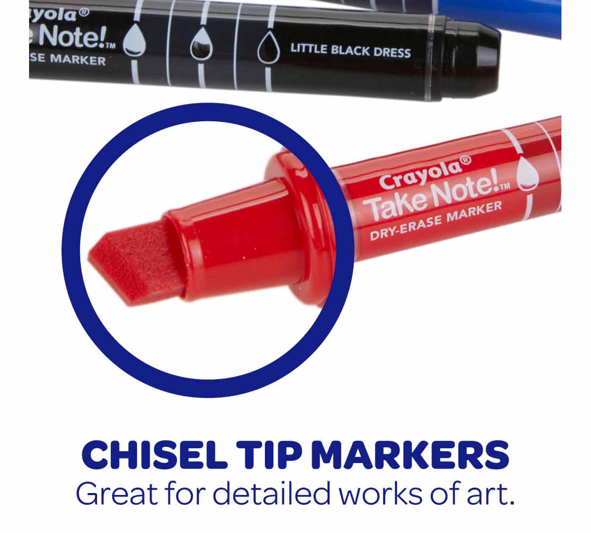 Take Note Dry Erase Markers Chisel Tip 12 Count