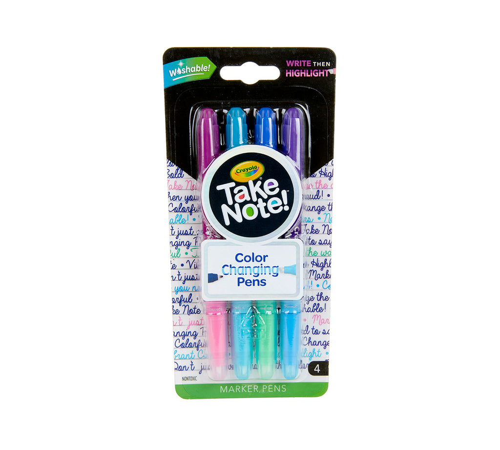 Take Note Dual Ended Color Changing Pens 4 Count