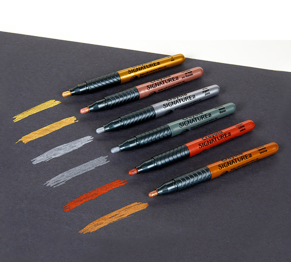 Signature Metallic Permanent Markers 6 Count