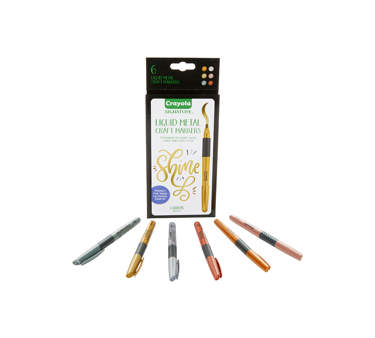 Signature Metallic Permanent Markers 6 Count