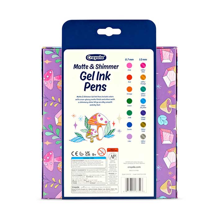 Matte &amp; Shimmer Gel Ink Pens 14 Pens