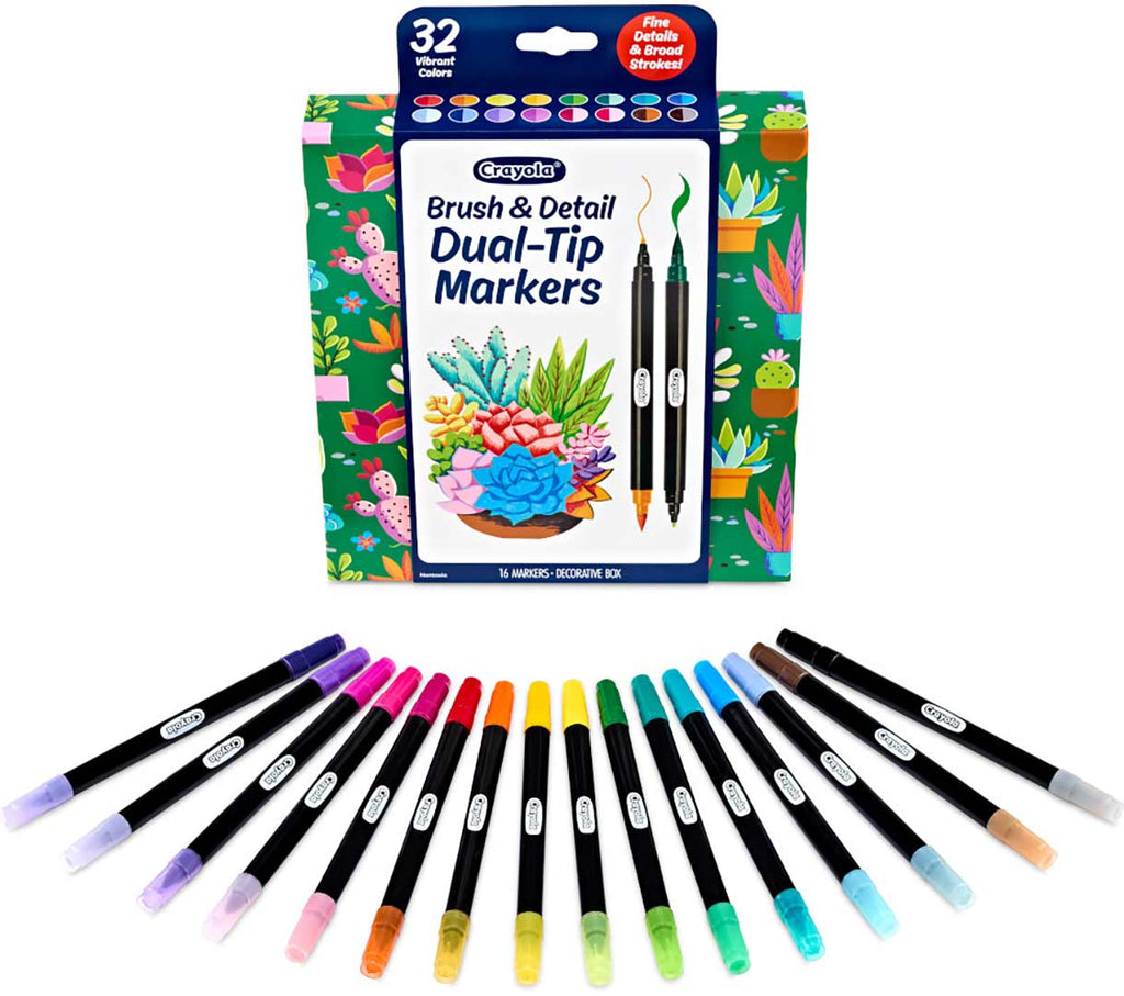 Brush &amp; Detail Dual Ended Markers 16 Count
