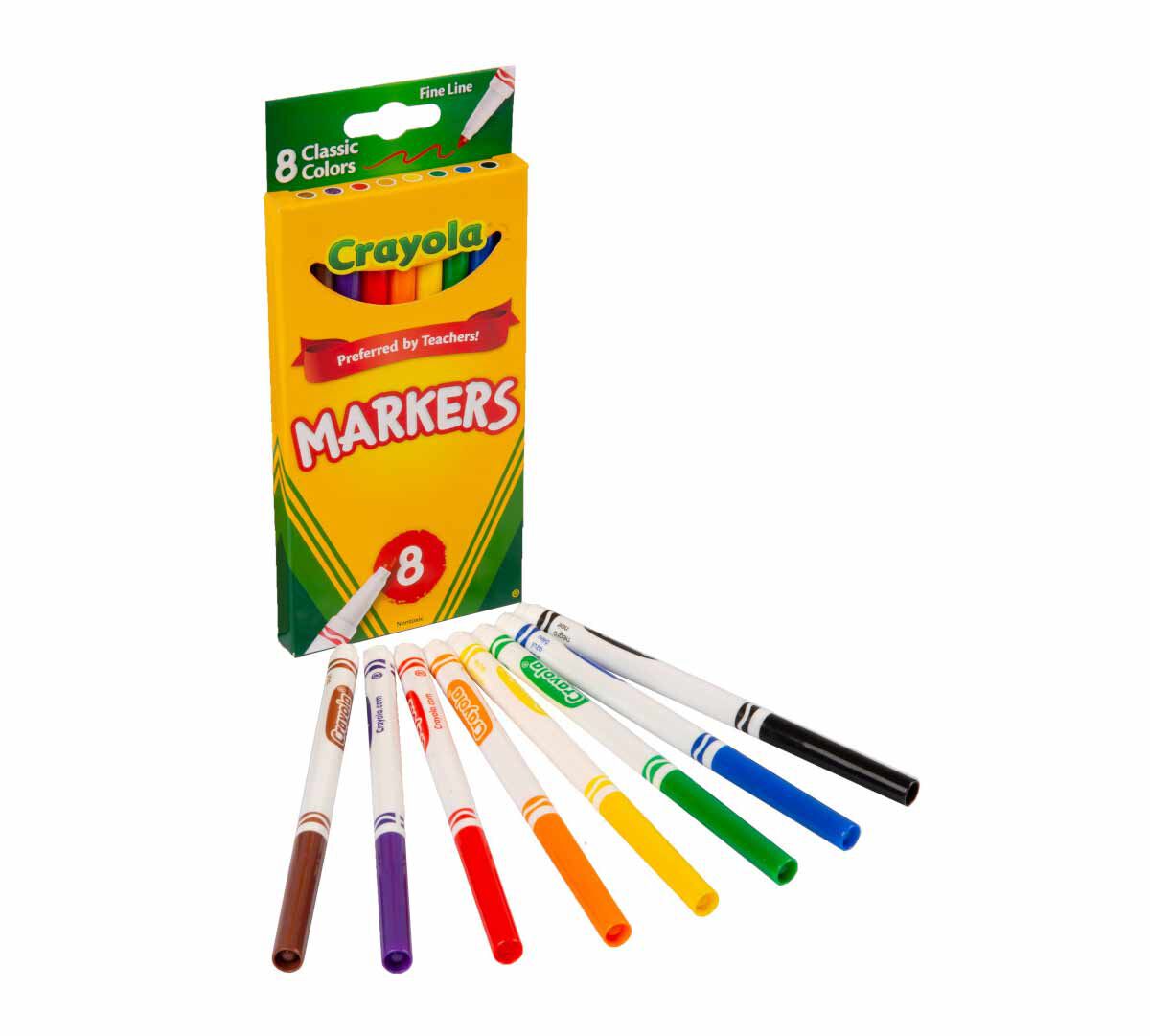 Fine Line Markers Classic Colors 8 Count