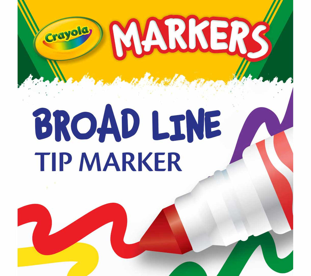 Broad Line Markers Classic Colors 10 Count