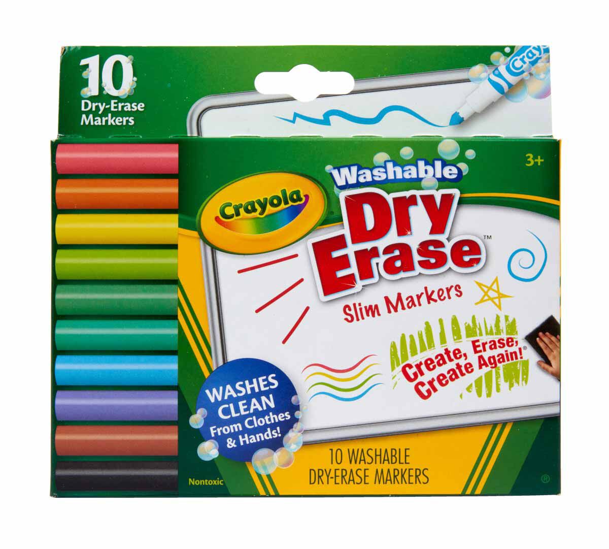 Washable Dry Erase Markers Fine Line 10 count