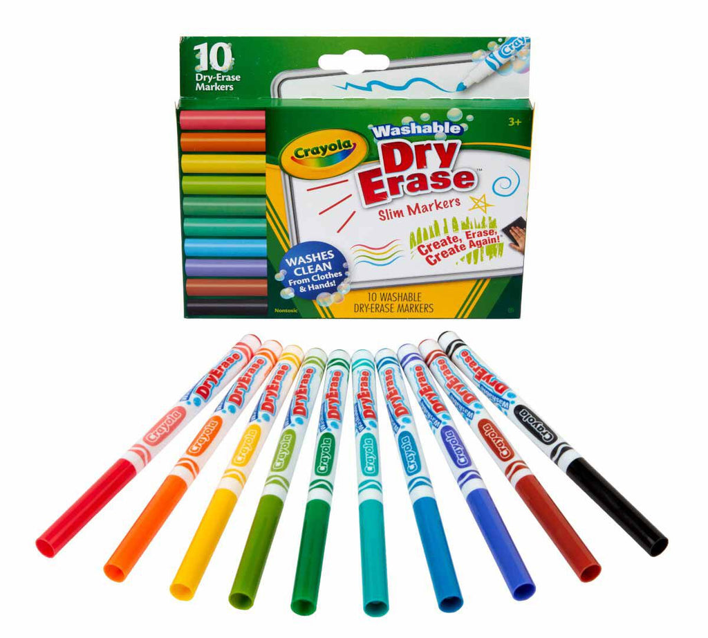 Washable Dry Erase Markers Fine Line 10 count