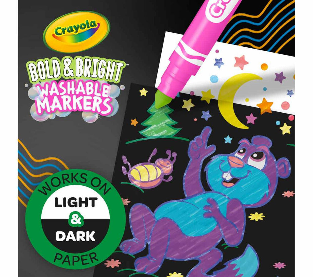 Bold and Bright Broad Line Washable Markers 10 Count