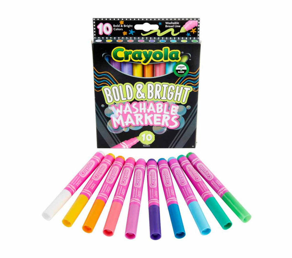 Bold and Bright Broad Line Washable Markers 10 Count
