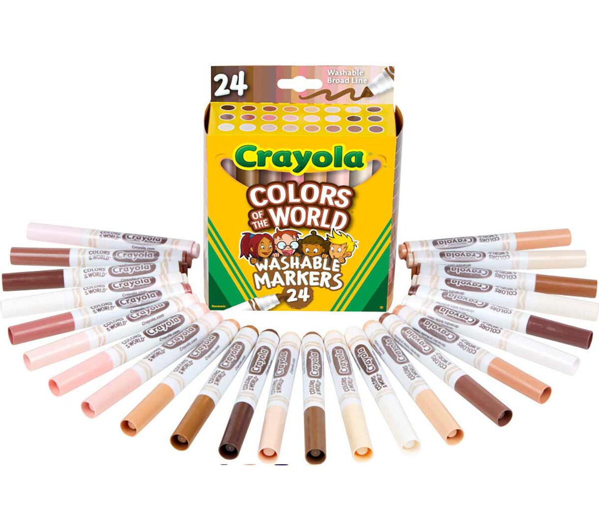 Colors of the World Washable Skin Tone Markers 24 Count