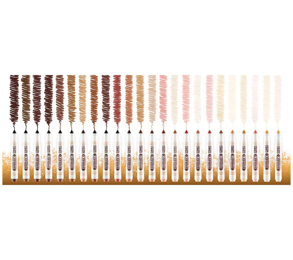 Colors of the World Washable Skin Tone Markers 24 Count