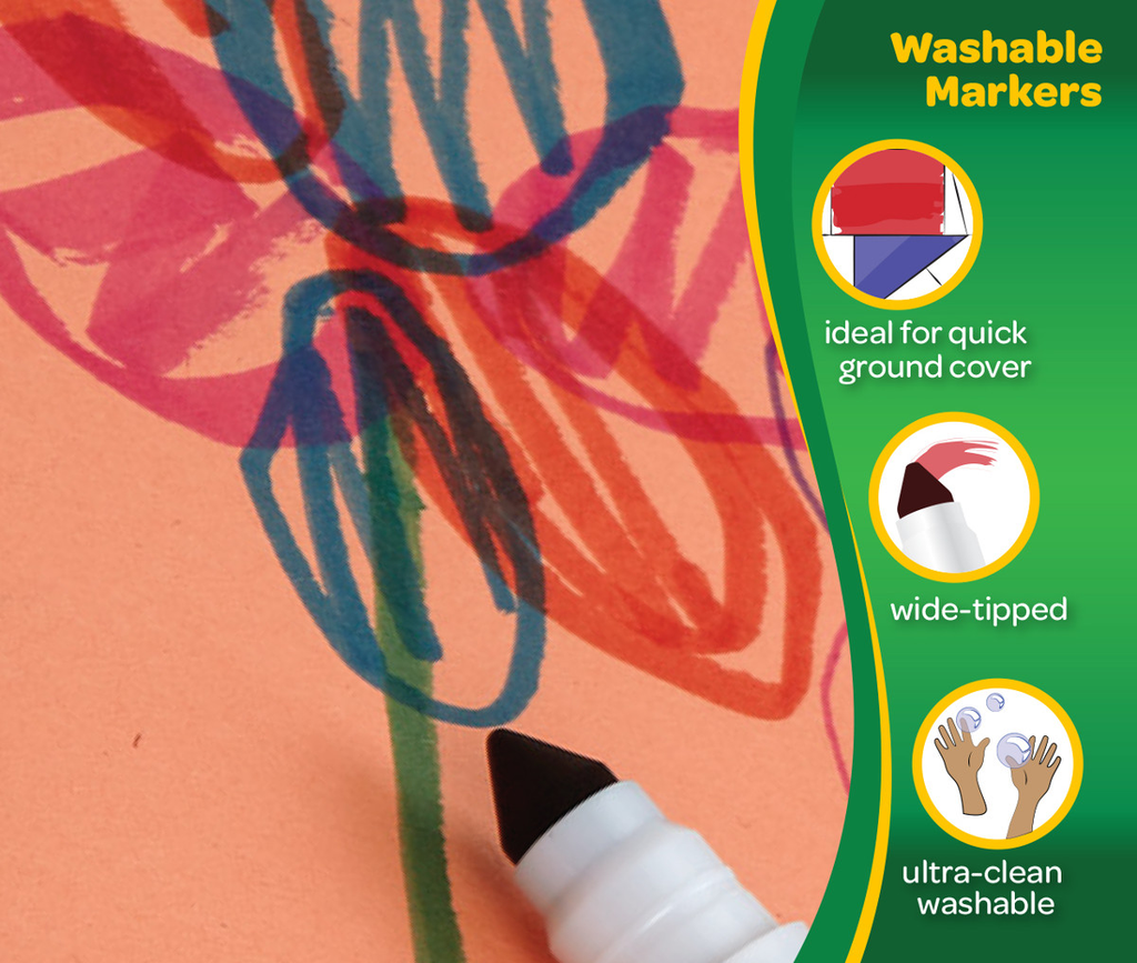 Ultra-Clean Markers Broad Line Bold 8 Count