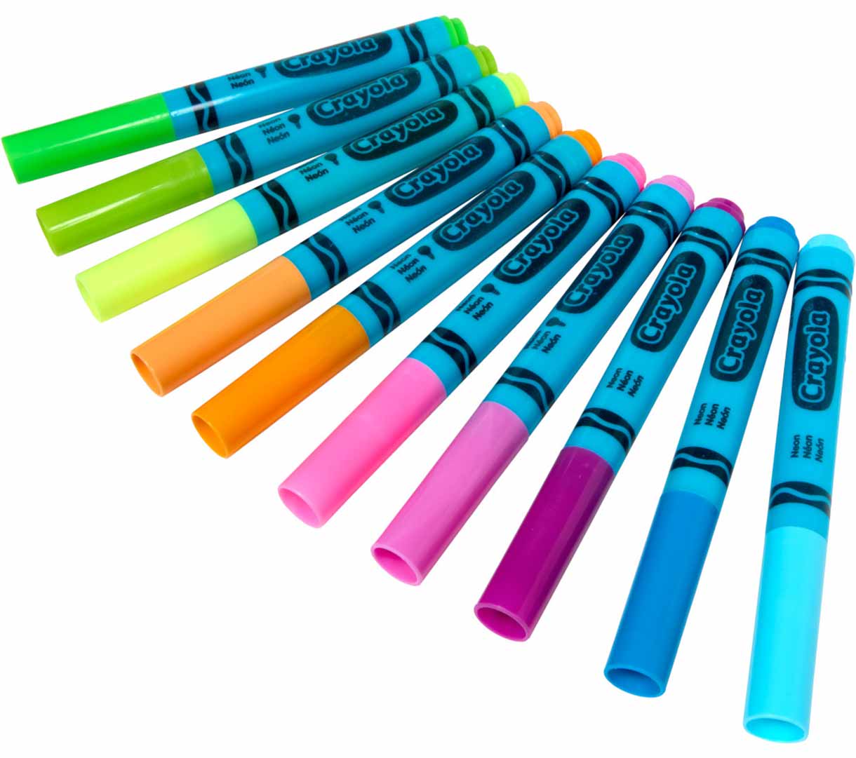Neon Washable Markers Broad Line 10 Count