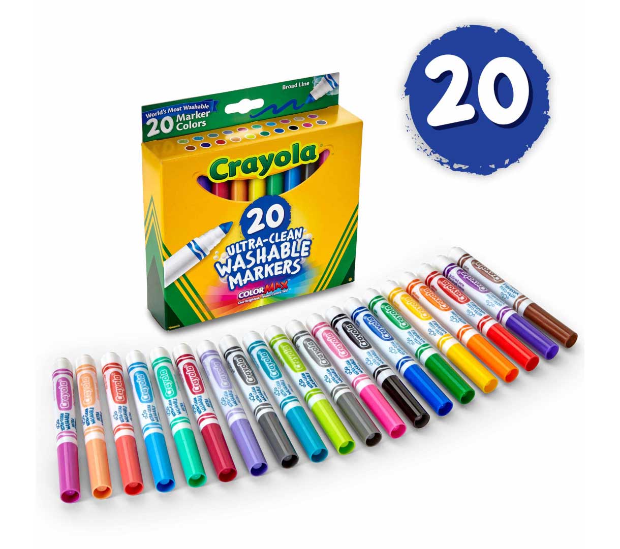 Ultra-Clean Markers Broad Line 20 Count