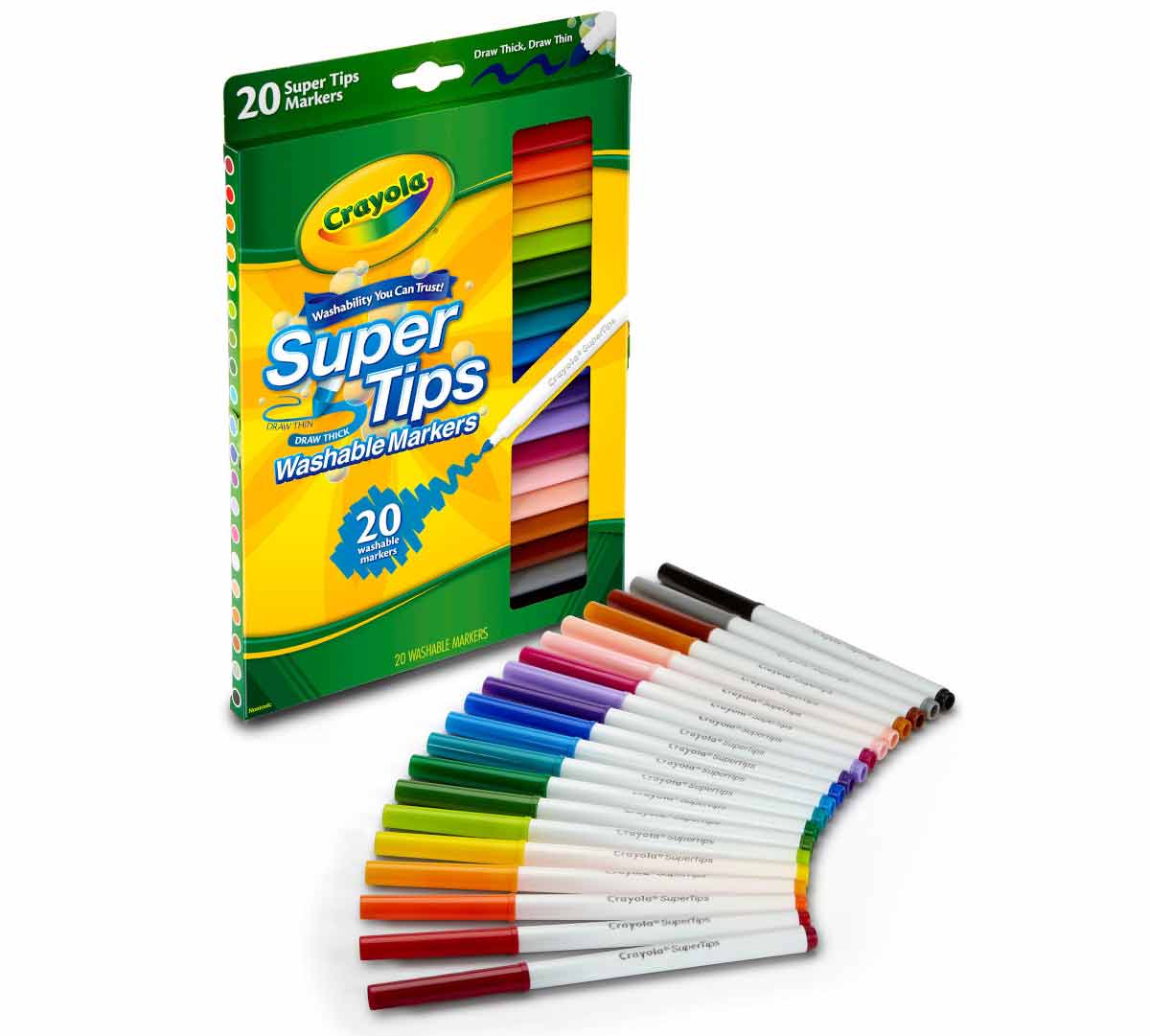 Washable Super Tips 20 count