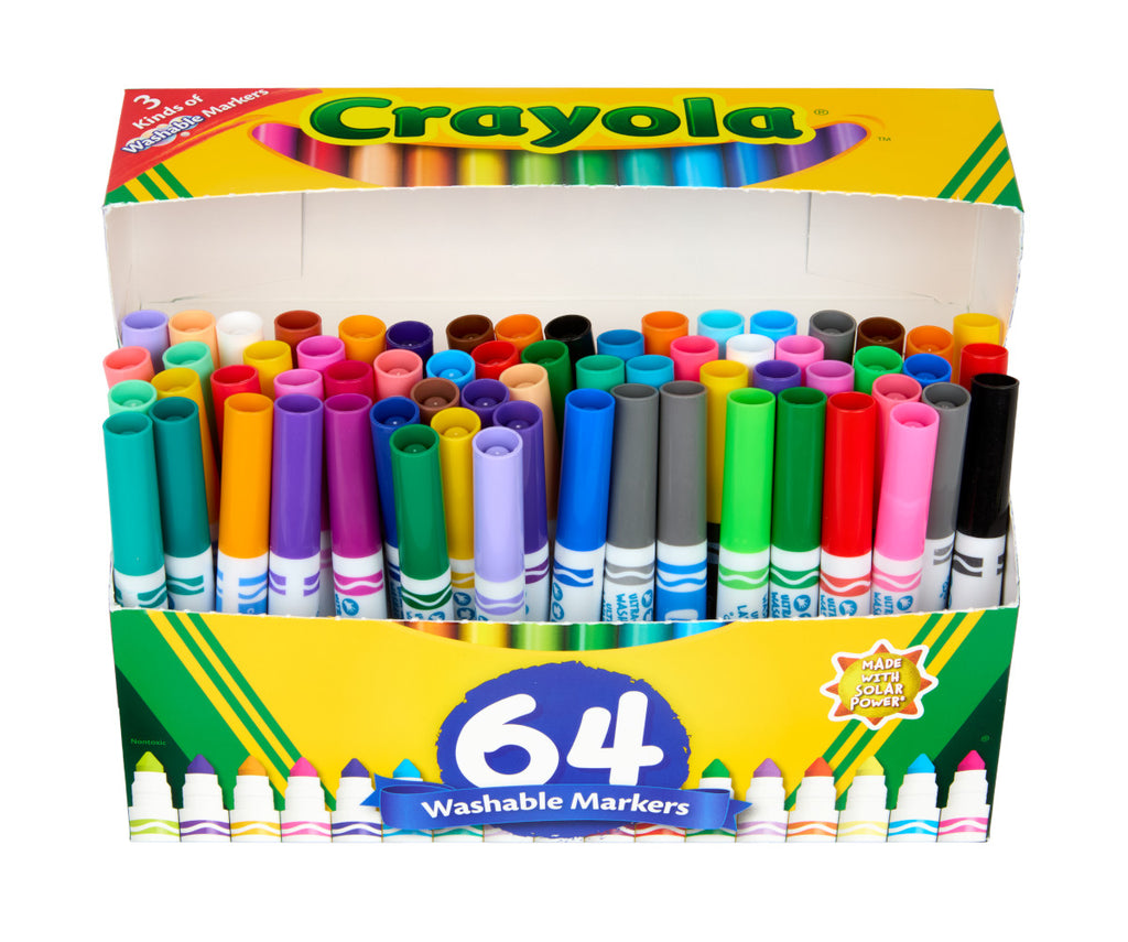 Washable Markers Variety Pack 64 Count