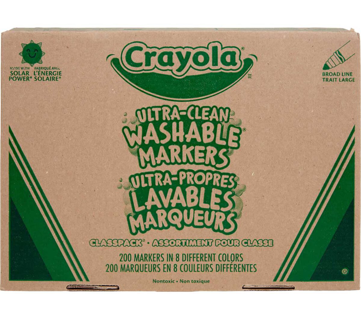Ultra-Clean Washable Broad Line Markers Classpack 200 Count 8 colors