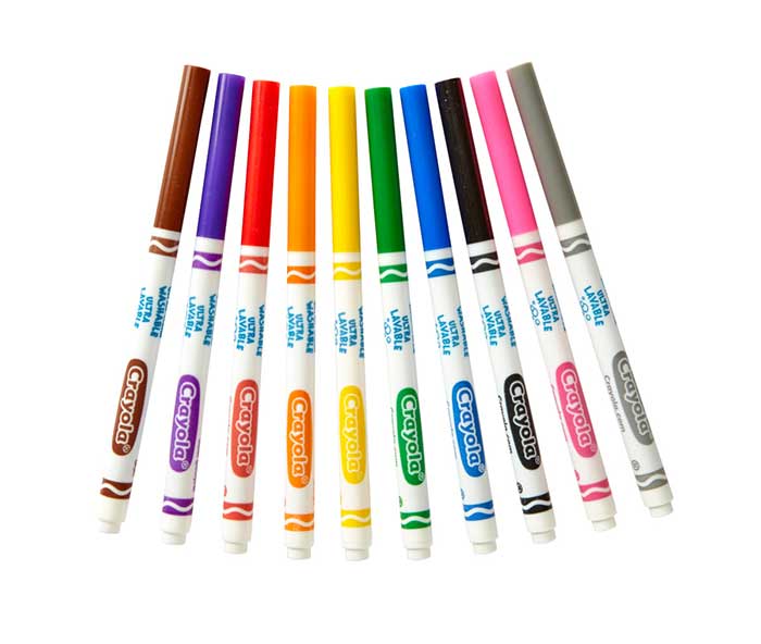 Ultra-Clean Washable Fine Line Markers Classpack 200 Count 10 Colors