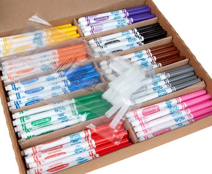 Ultra-Clean Washable Fine Line Markers Classpack 200 Count 10 Colors