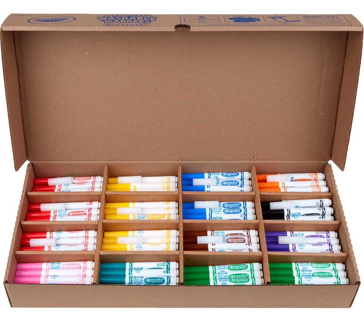 Washable Broad Line Markers Classpack 200 Count 10 Colors