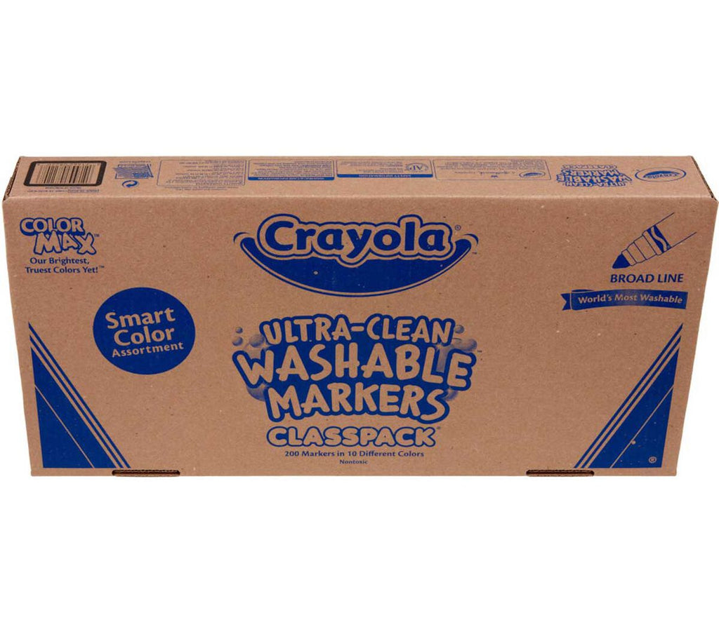 Washable Broad Line Markers Classpack 200 Count 10 Colors