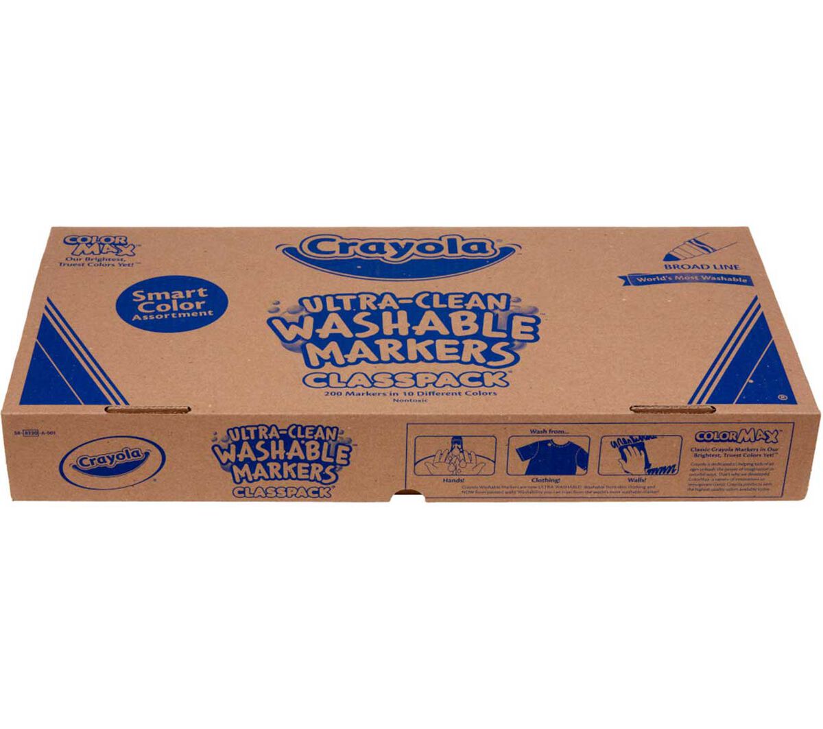Washable Broad Line Markers Classpack 200 Count 10 Colors