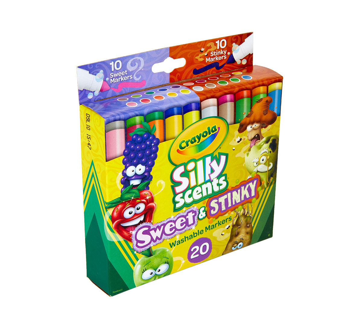 Silly Scents Sweet &amp; Stinky Scented Markers  20 Count