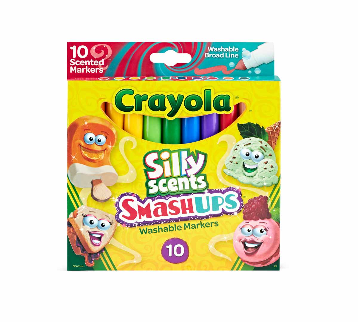 Silly Scents Sweet Smash Ups 10 ct Broad Line Markers