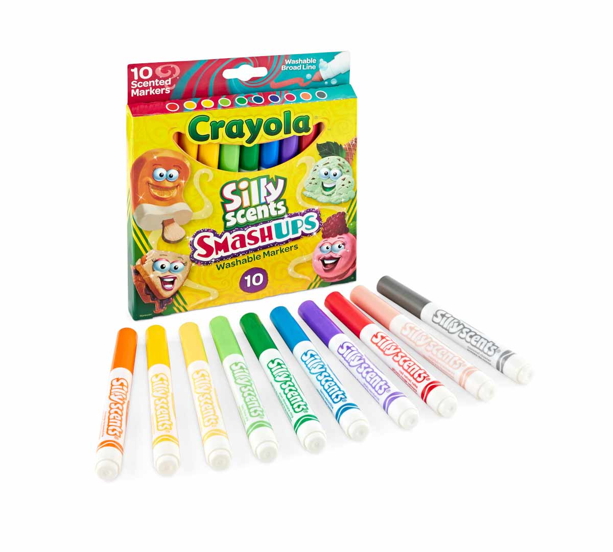 Silly Scents Sweet Smash Ups 10 ct Broad Line Markers