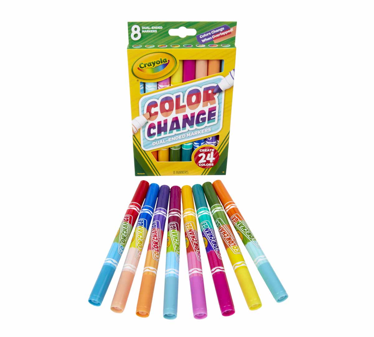 Dual-Ended Color Changing Markers 8 count