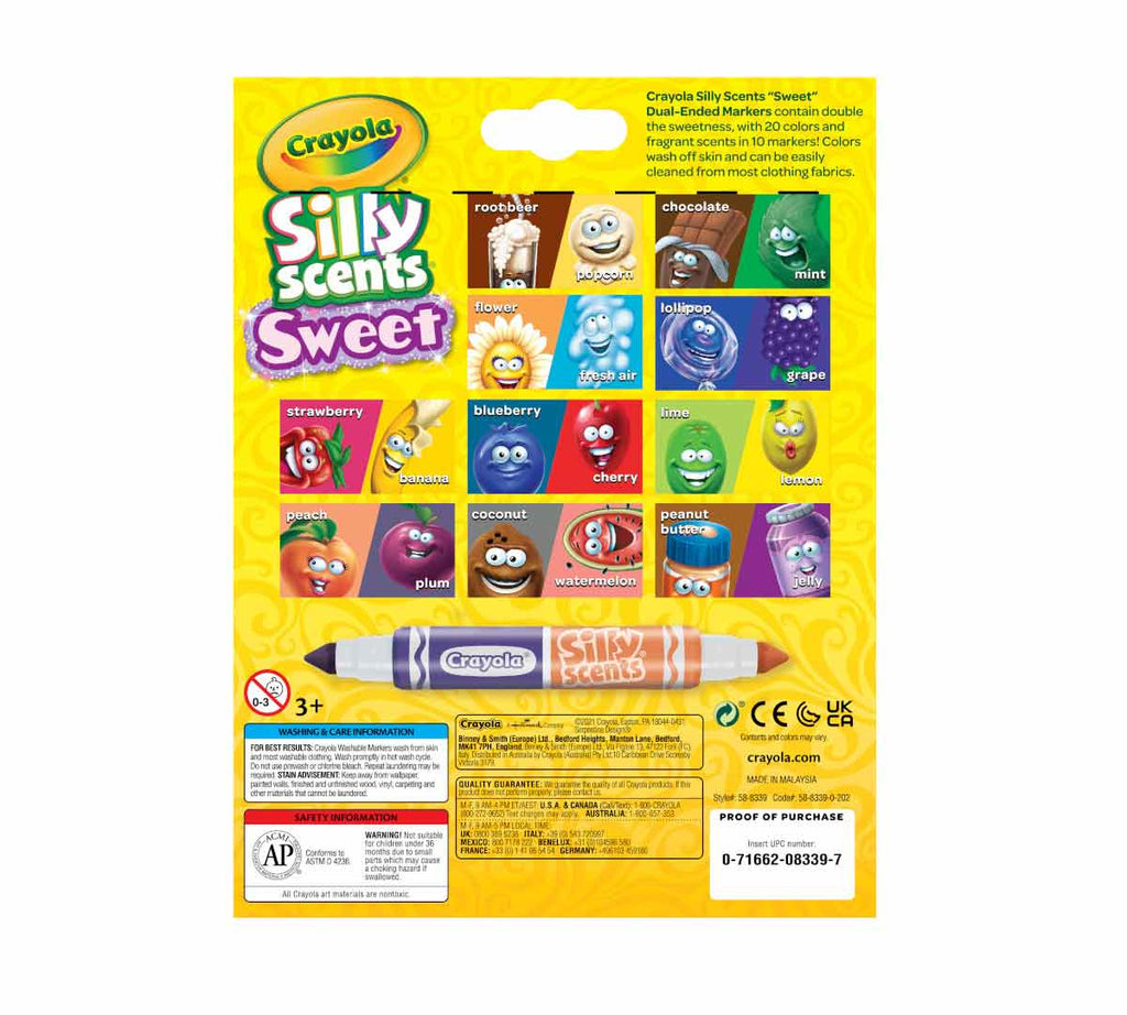Silly Scents Sweet Dual-Ended Markers 10 Count