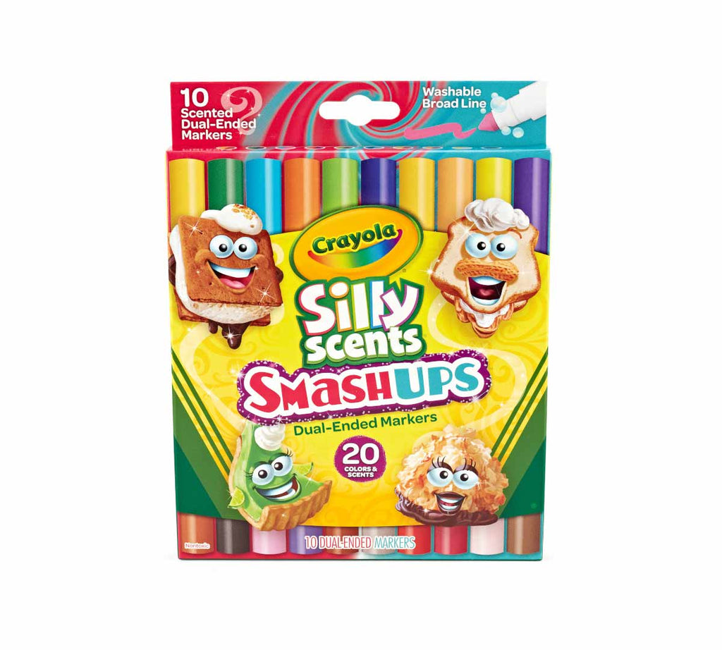 Dual-Ended Silly Scents Smash Ups Washable Markers Broad Line 10 Count