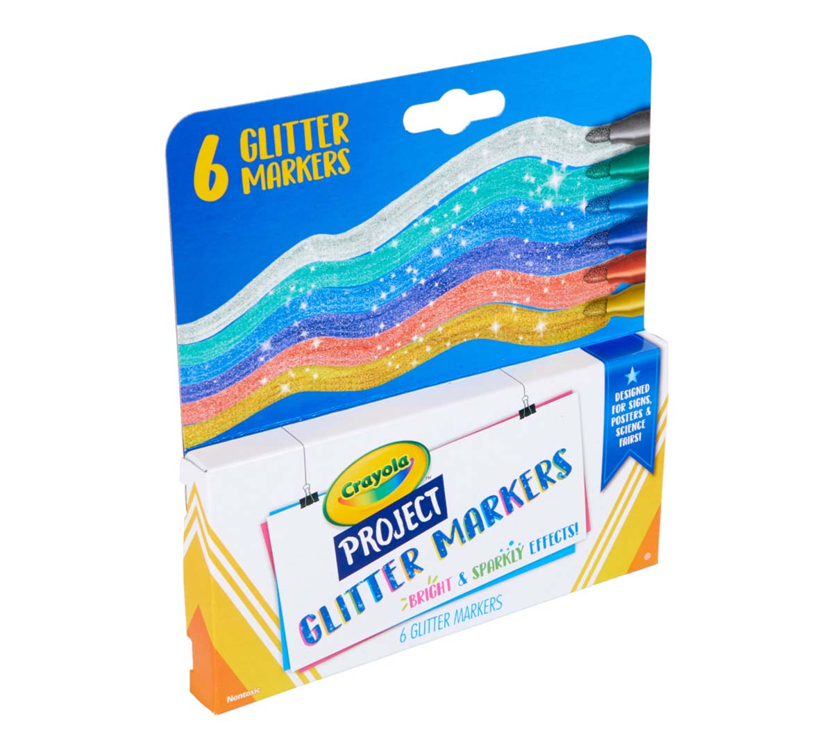 Crayola Project Glitter Markers 6 Count