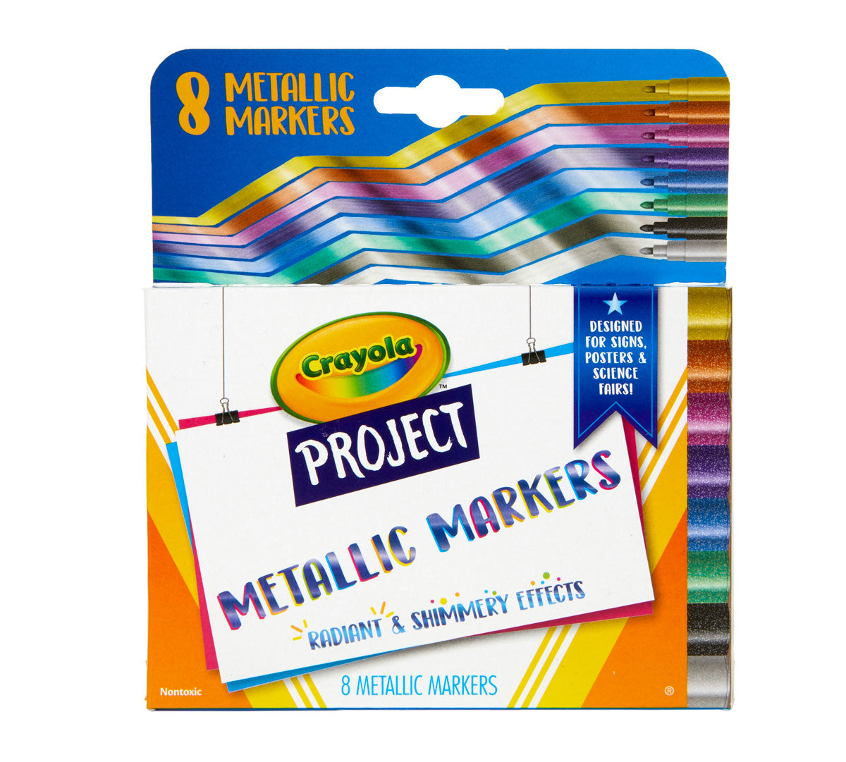 Crayola Project Metallic Markers  8 Count