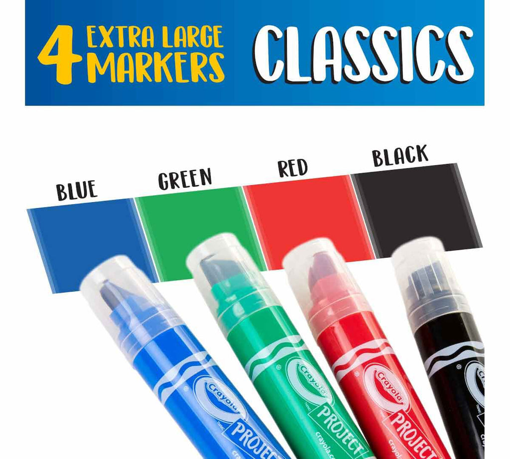 XL Poster Markers Classic Colors 4 Count