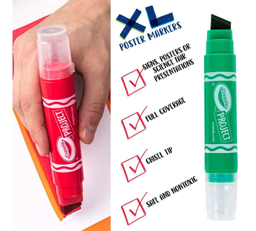 XL Poster Markers Classic Colors 4 Count