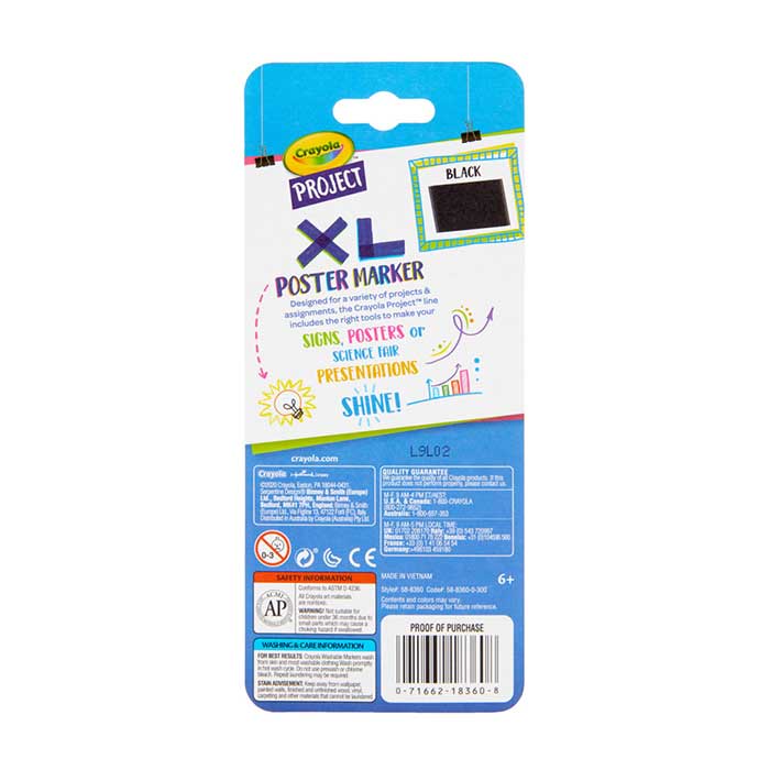 XL Poster Marker Black