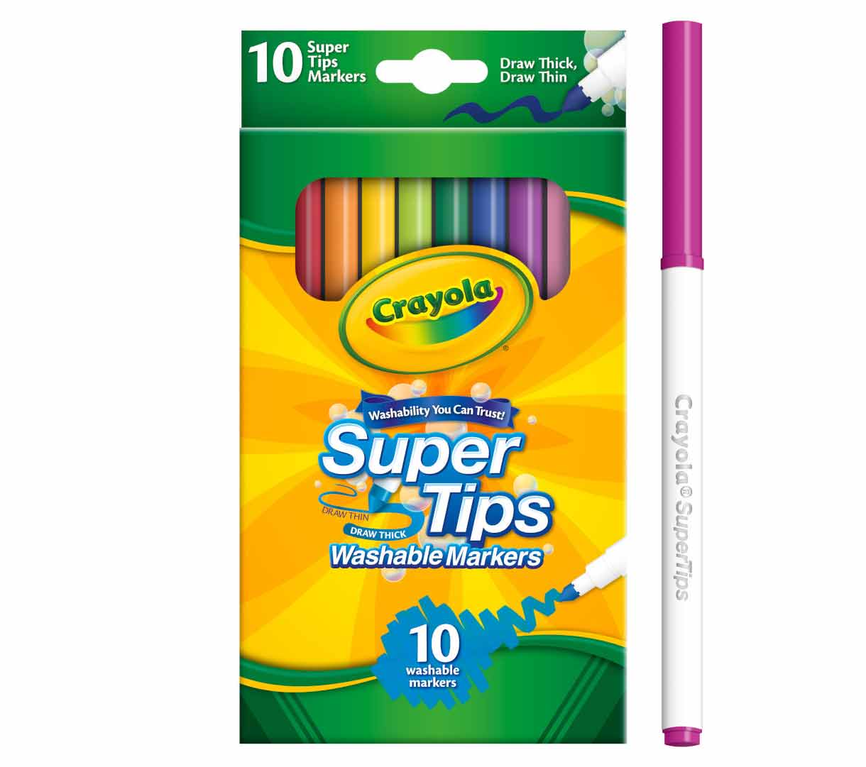 Washable Super Tips Markers 10 Count