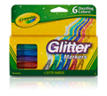 Glitter Markers 6 Count
