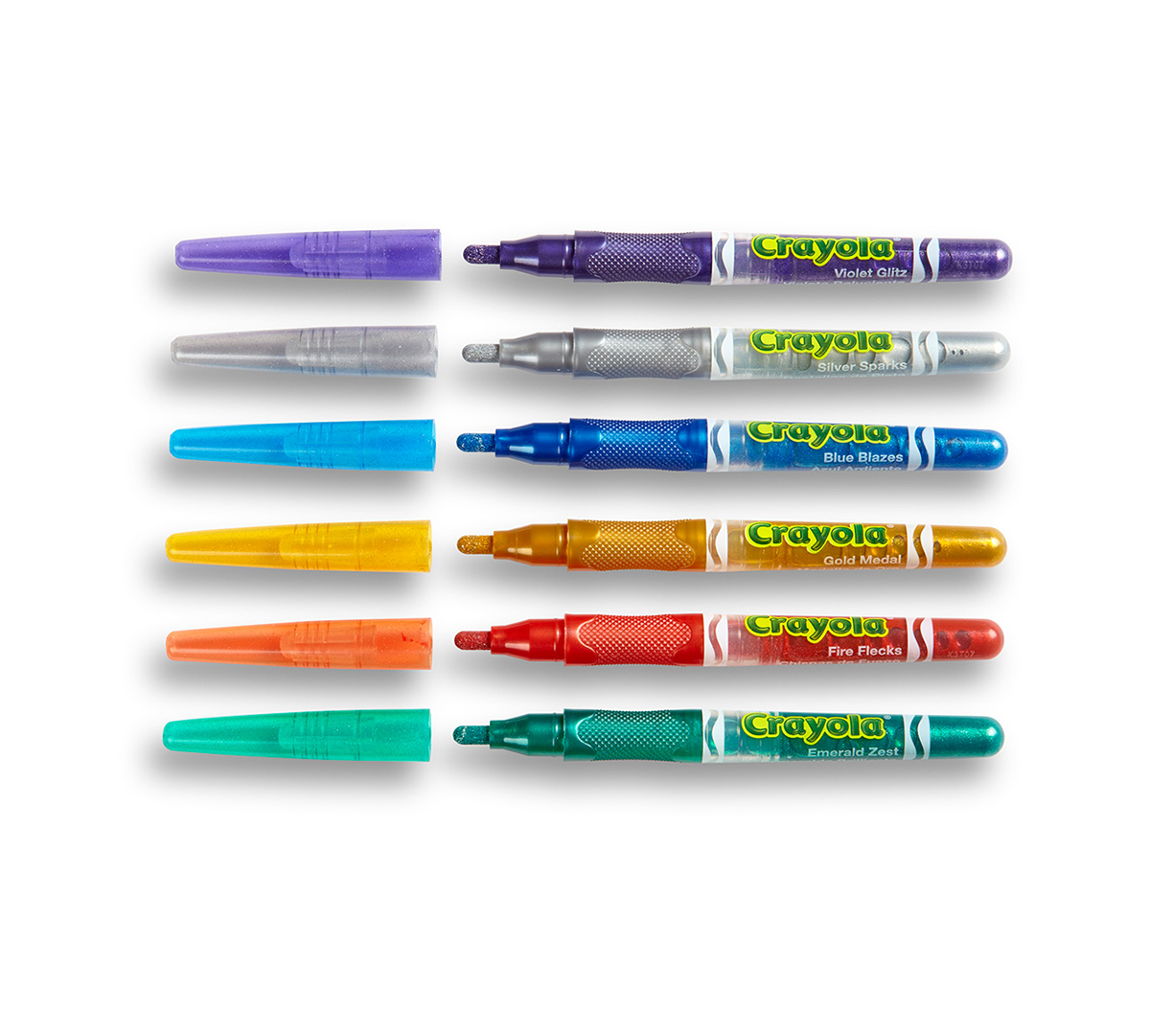 Glitter Markers 6 Count