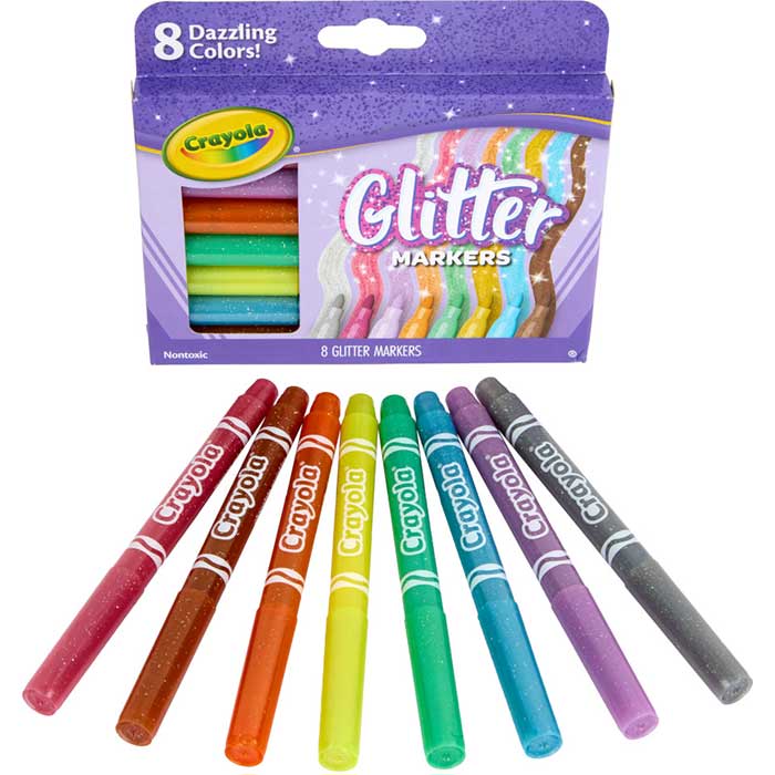 Glitter Markers 8 Count