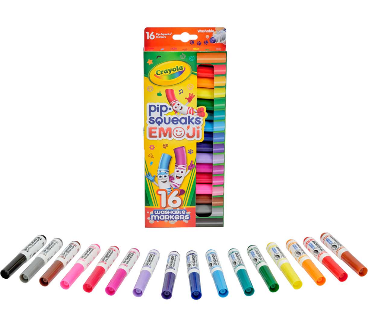 Pip-Squeaks Emoji Stamp Markers 16 Count