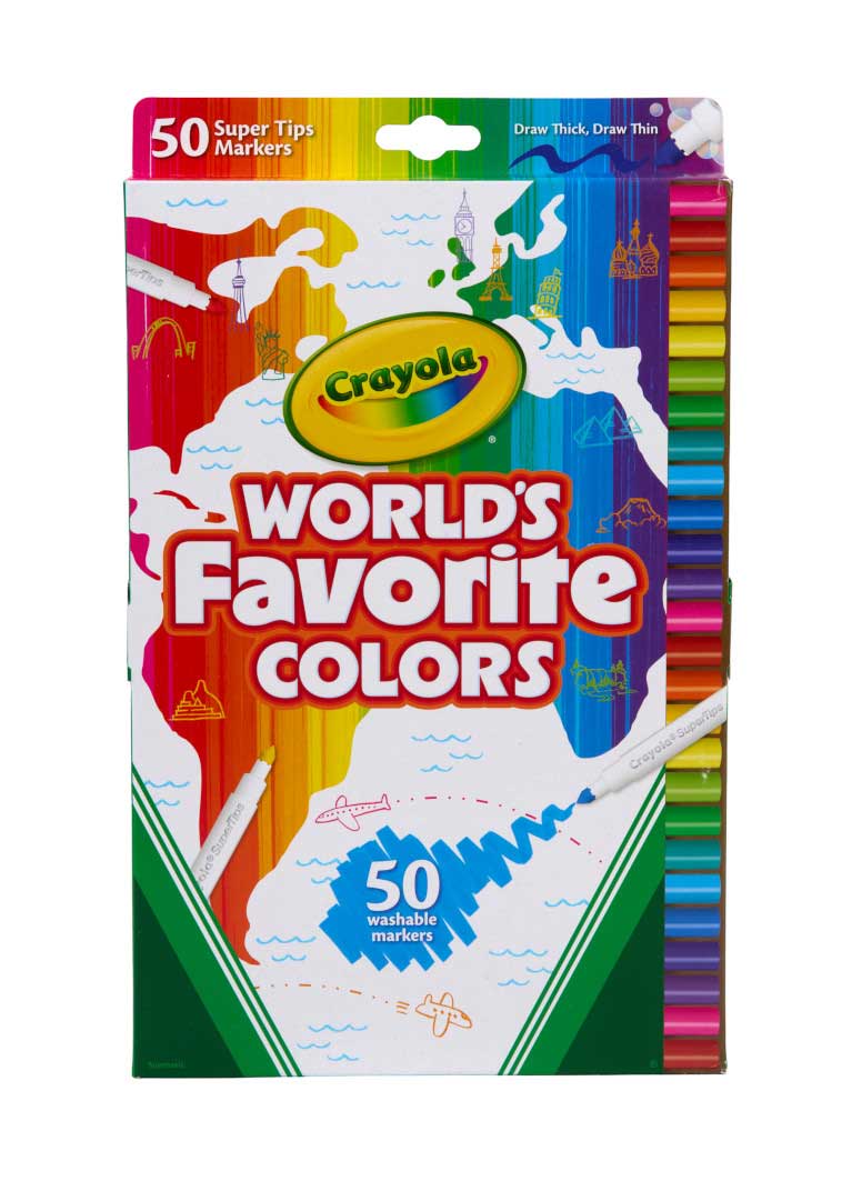 World's Favorite Colors Super Tips 50 count