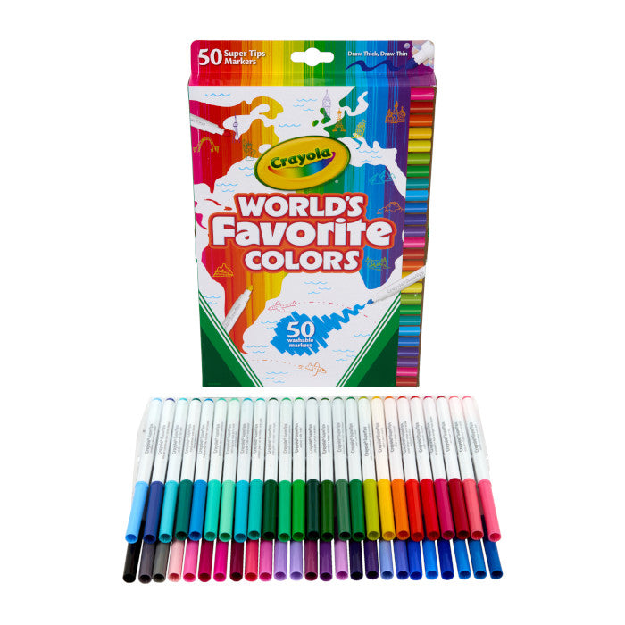 World's Favorite Colors Super Tips 50 count