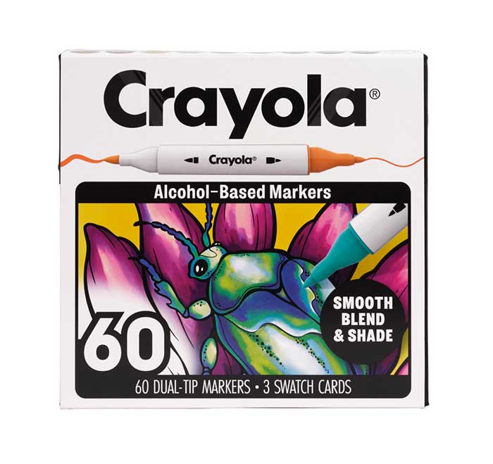 Crayola Dual Tip Alcohol-Based Markers 60 count set